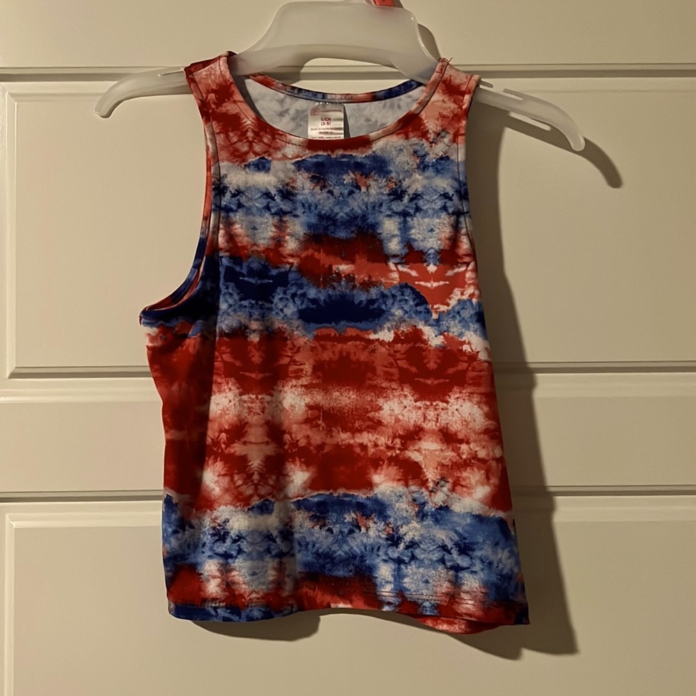 Womens small tye dye tank/short set new